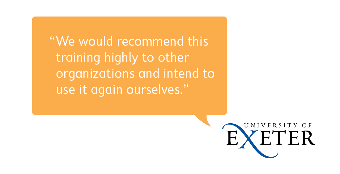 Feedback from Exeter University