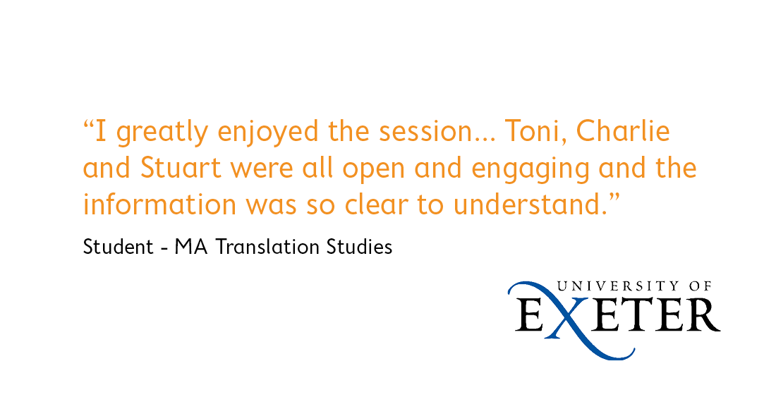 Feedback from Exeter University